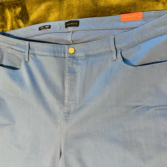 Talbots Robin’s Egg Blue Plus Size Jeggings Size 24 NWT - Picture 7 of 9